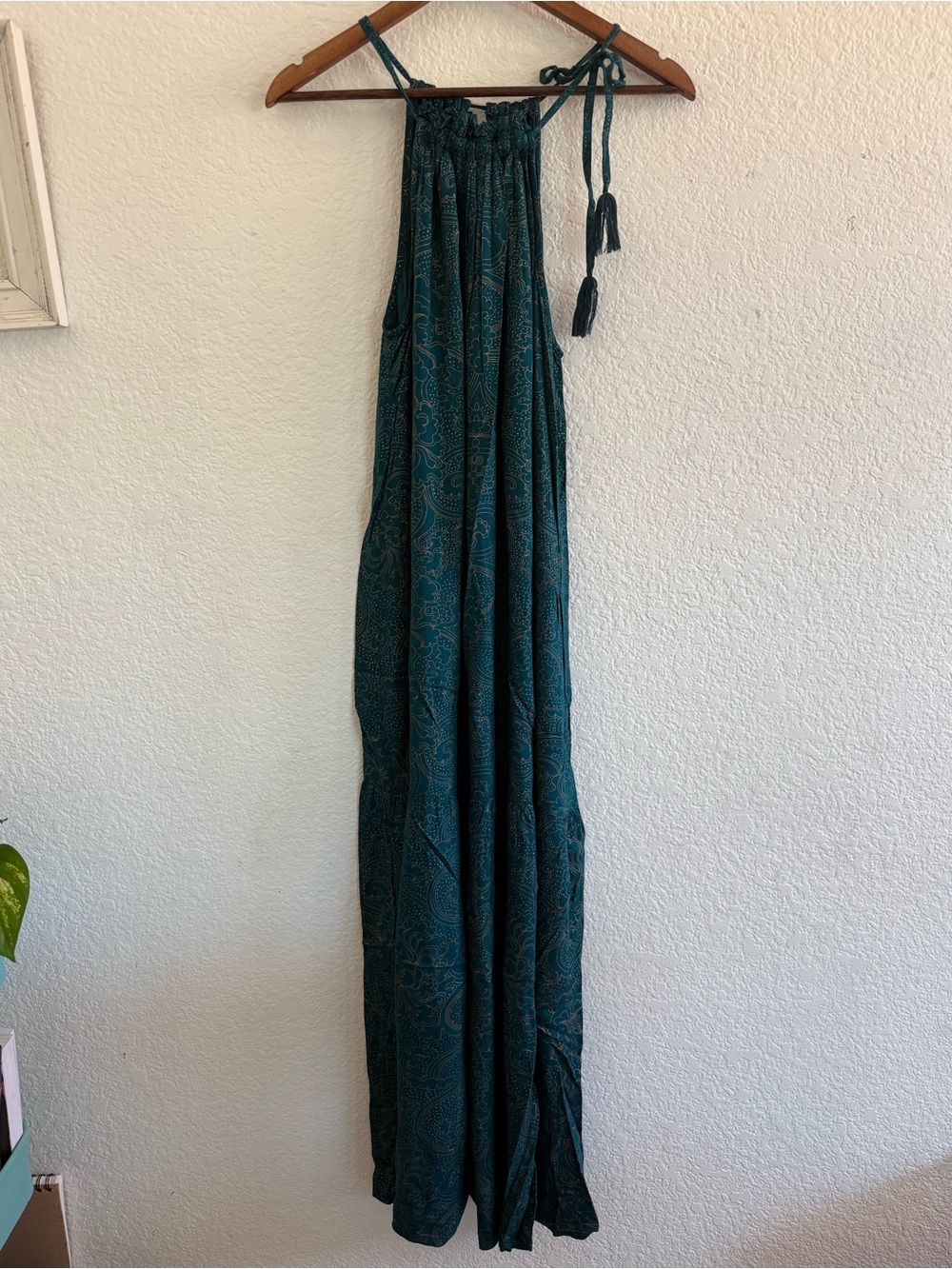 Cost Plus World Market Teal Fabric Maxi
